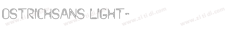 ostrichsans light字体转换